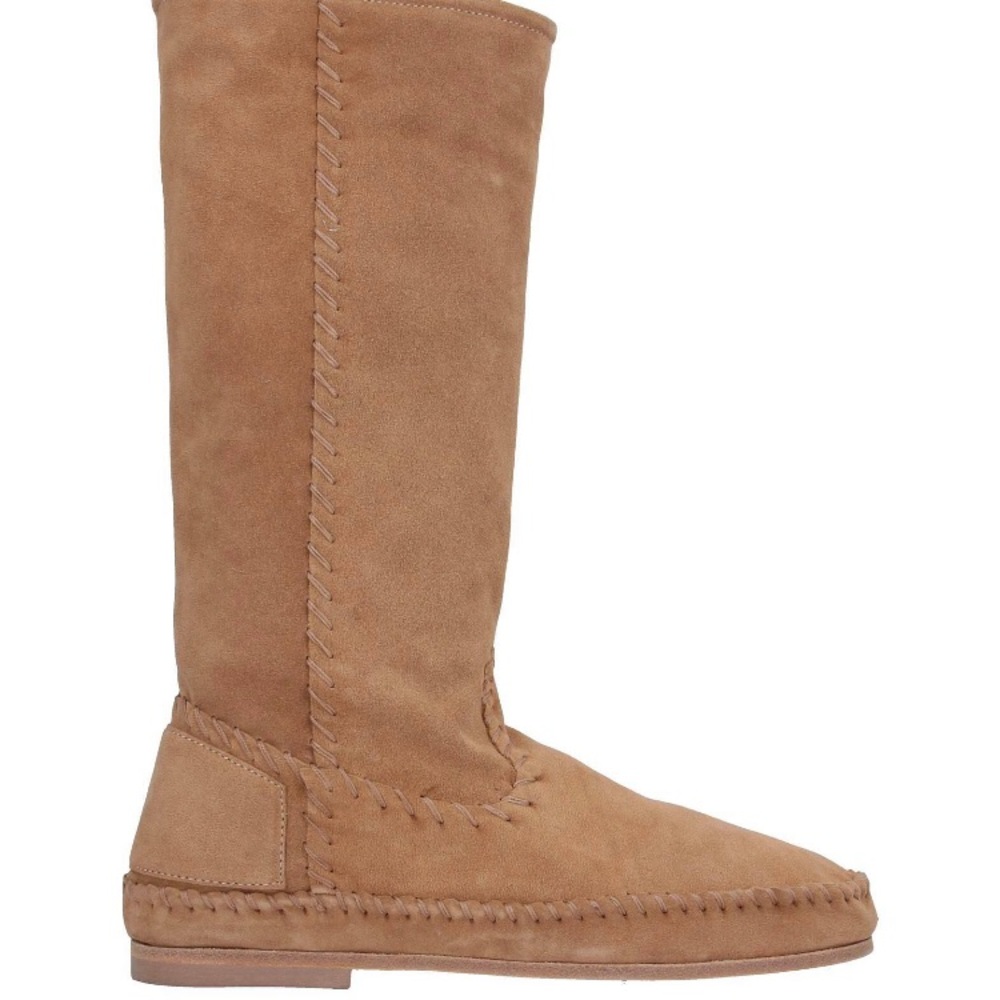 ALBERTA FERRETTI suede moccasin boots sz 37 NWT sill in original packaging box
